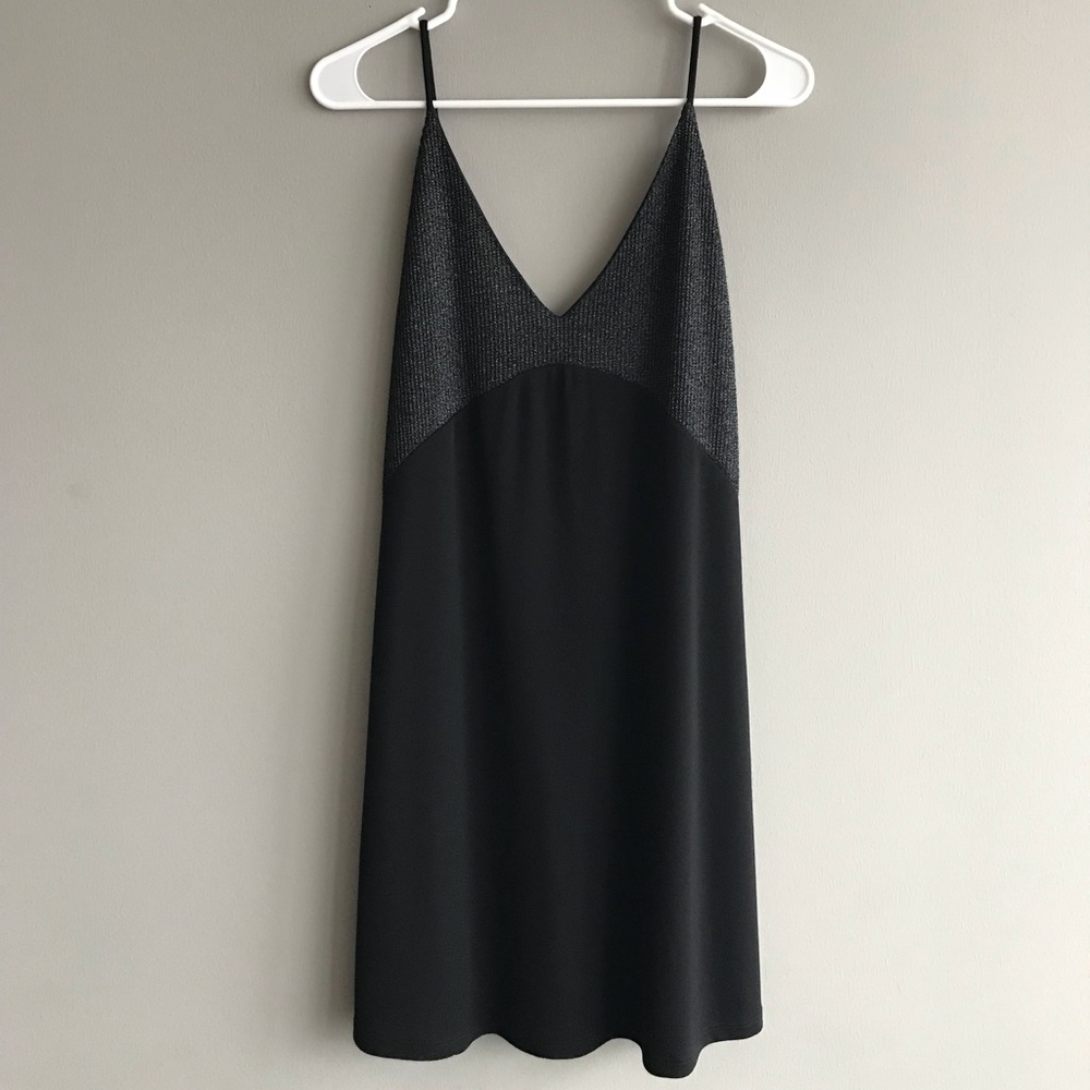 Zara TRF Black Slip Dress